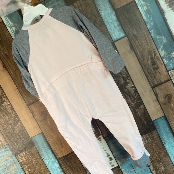 🐰Organic cotton pink bunny onsie with rollable feet and hand - Picture 12 of 16